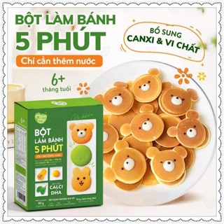    Tặng chai làm bánh   Bột làm bánh Pancake Mămmy làm bữa phụ cho bé {1 Hộp 3 gói 3 vị }- Bí đỏ- Truyền thống- Bó xôi 
