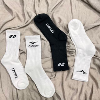 Tất Vớ thể thao Mizunoo - Yonexx đệm xù cổ cao nam , nữ phong cách