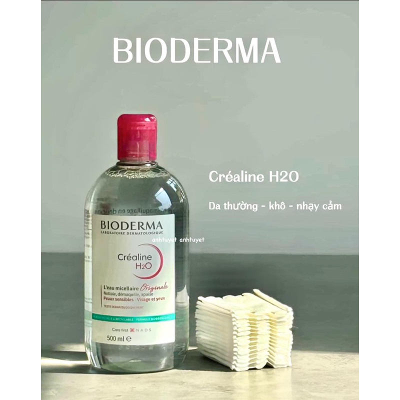 Nước tẩy trang Bioderma 500ml mẫu mới