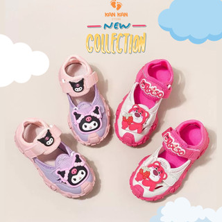 Giày Sandal Bé Gái KanKanStore Giày bệt lười trẻ em Kuromi Gấu Dâu Lotso Hello Kitty Hàng Cao Cấp