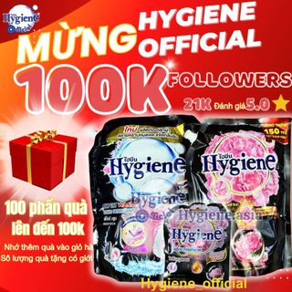  Nước giặt + Nước xả vải + Túi thơm Hygiene Thái Lan đậm đặc lưu hương cực lâu
