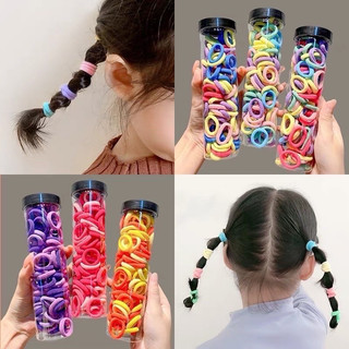 👧 Lon 100 Sợi Dây Cột Tóc Em Bé, siêu Co giản