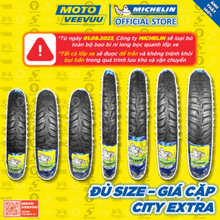 [MTVV] CẶP VỎ LỐP xe máy MICHELIN City Extra đủ size 60 70 80 90 100 110 120 130 140 150 10 14 16 17 2.25 2.50 2.75<END>