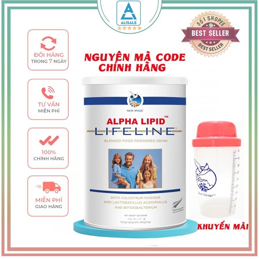 Sữa non Alpha Lipid Lifeline 450g từ New Zealand TPCN360 (Hàng Chuẩn)