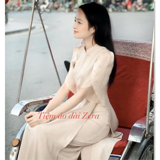 Áo dài cách tân, chất lụa, tay cánh tiên