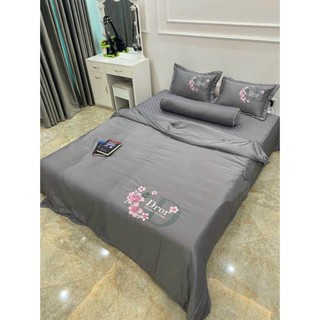 Bộ Chăn Ga Gối PHI LỤA CAO CẤP DIIRO THÊU