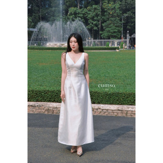 Eumso - Đầm cổ V thiết kế CELI DRESS