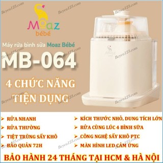 Máy rửa bình sữa tiệt trùng sấy khô moaz bébé mb-064 mb064