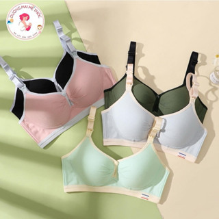 Áo Lót COTTONG TĂM ( Bầu Và Cho Con Bú ) Không Gọng Cúc mở ngang Thoáng Mát