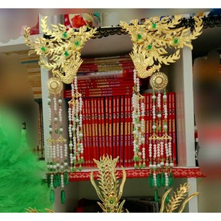 Cài mấn phượng hoàng size lớn hầu đồng