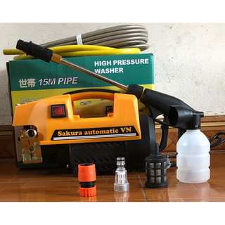 Máy rửa xe cao áp kushima 3500w - lõi đồng 100% - máy rửa xe mini bảo hành 24 tháng - tặng bình bọt tuyết máy rửa xe