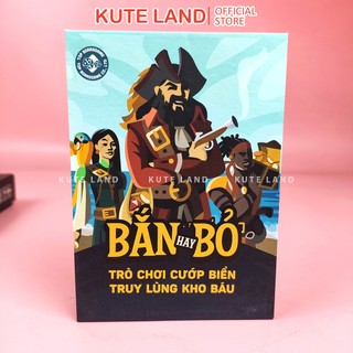 Board game bắn hay bỏ - trò chơi cướp biển, truy tìm kho báu, 102 thẻ bài cứng cáp bgvh-14-banhaybo