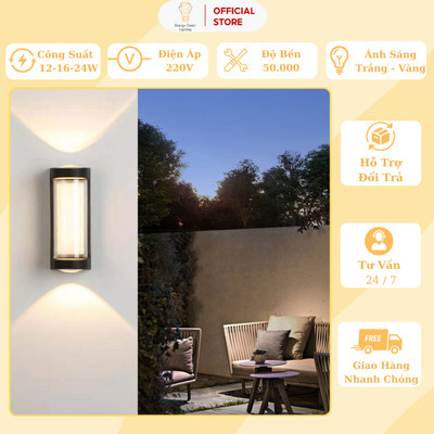 Đèn Hắt Tường Chống Nước Energy Green Lighting 2 Đầu Chiếu Sáng DT-FL22 - Trang Trí Ngoài Trời