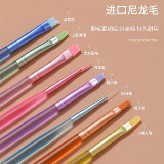 Cọ bản,cọ net,cọ vuốt ombre cao cấp-cọ nail-cọ đắp gel lông mềm mướt