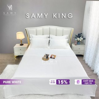 Bộ Chăn DRAP KING SAMY BEDDING Cao Cấp 5 Sao Quốc Tế Mềm Mại Và Sang Trọng