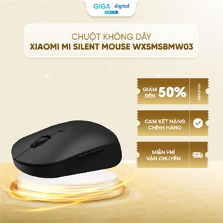 Chuột không dây Xiaomi Dual Mode Silent Edition WXSMSBMW03 - Màu Đen/Trắng, Pin Tiểu (AA) Tặng Kèm  - Kết Nối Bluetooth