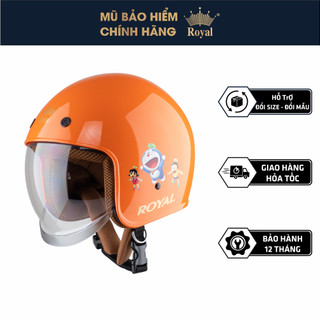 Mũ bảo hiểm trẻ em royal m139 kính âm, nón bảo hiểm trẻ em 3/4 chính hãng bh 12 tháng