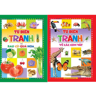 Sách - từ điển tranh về rau củ quả hoa, con vật, từ điển anh - việt bằng hình