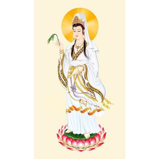 Tranh đính đá toàn bộ tranh bức phật quan âm đẹp