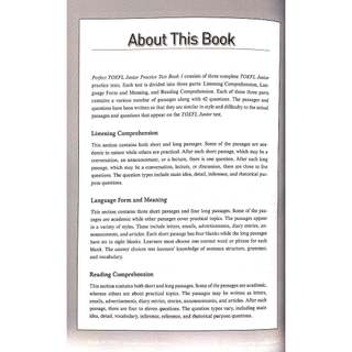 Sách - Perfect TOEFL Junior Practice Test Book 1 - NTV