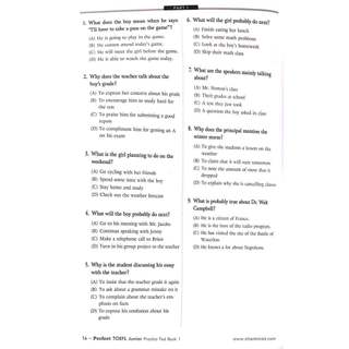 Sách - Perfect TOEFL Junior Practice Test Book 1 - NTV