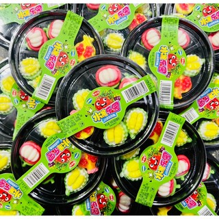 Khay kẹo dẻo trái cây 3D, kẹo dẻo sẩu riêng, măng cụt tuổi thơ