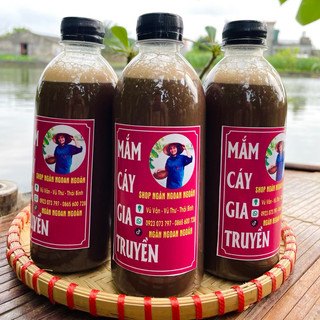 Mắm Cáy Gia Truyền Thái Bình Chai 500ml Ngân Ngoan Ngoãn 92 Ngon Đậm Đà Nguyên Chất Từ Cáy Tươi