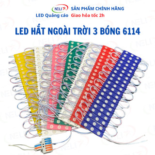 [VỈ 20 THANH] LED Hắt 3 Bóng Mắt 2835 Công Suất 1.2W Kích Thước 6114mm