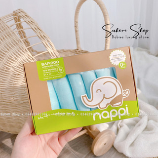 Khăn Sữa Nappi Siêu Mềm Mại Chất Liệu 70% Sợi Tre