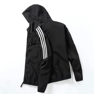 Áo Khoác Dù UNISEX Có Lớp Lót Tay Phối Viền 3 Sọc Thời Trang HOTTREND