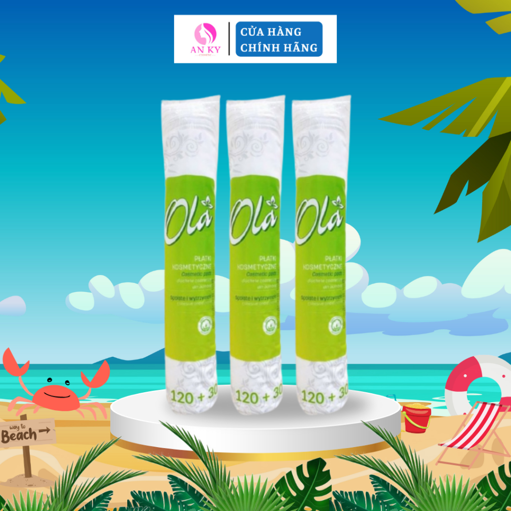 COMBO 30 bông tẩy trang Ola 150 miếng Ba Lan