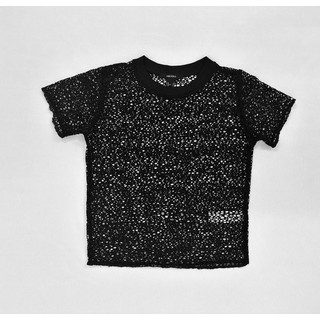 Áo crop top lưới 🦊🦊🦊vải lưới đen