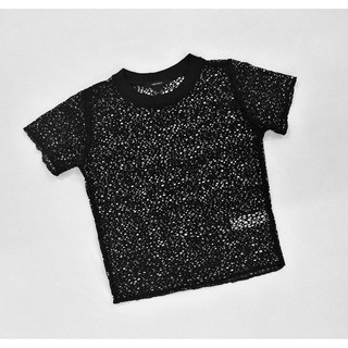 Áo crop top lưới 🦊🦊🦊vải lưới đen
