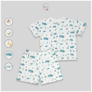 BST cộc tay cài thẳng họa tiết Luxry siêu mát và đáng yêu dành cho bé từ 0 đến 3 tuổi
