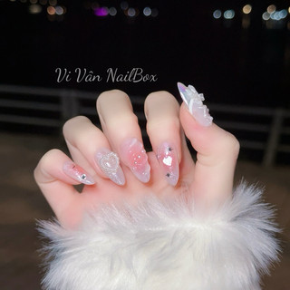 Nail box y2k ombre hồng