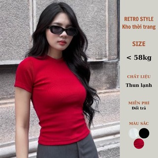 Áo thun babytee ôm body chất zip co dãn - Retrostyle - Aothuntron279_P0K32