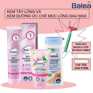 Kem tẩy lông và kem dưỡng ức chế mọc lông sau wax Balea Đức
