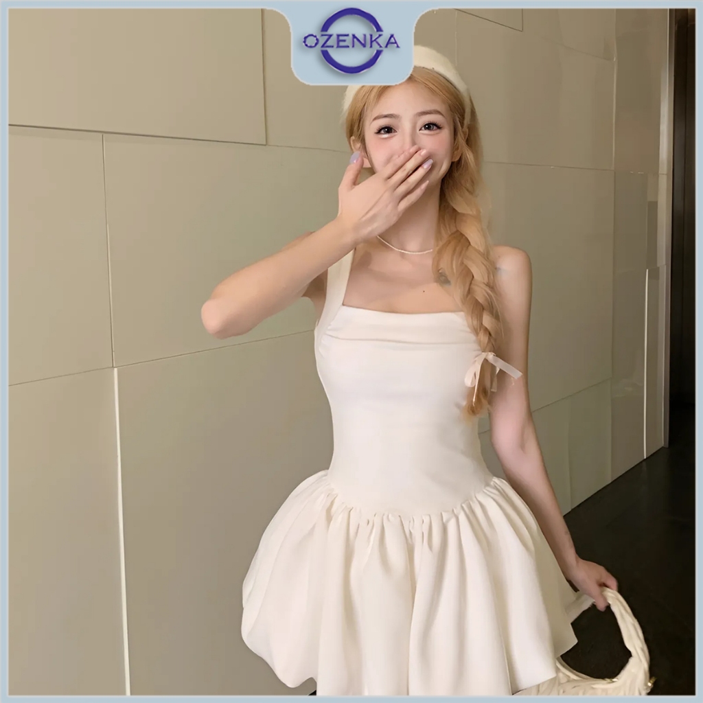 Váy bồng xòe dáng bí sang chảnh gợi cảm ozenka , đầm body ngắn kiểu hàn quốc sexy mặc đi chơi đi biển | BigBuy360 - bigbuy360.vn