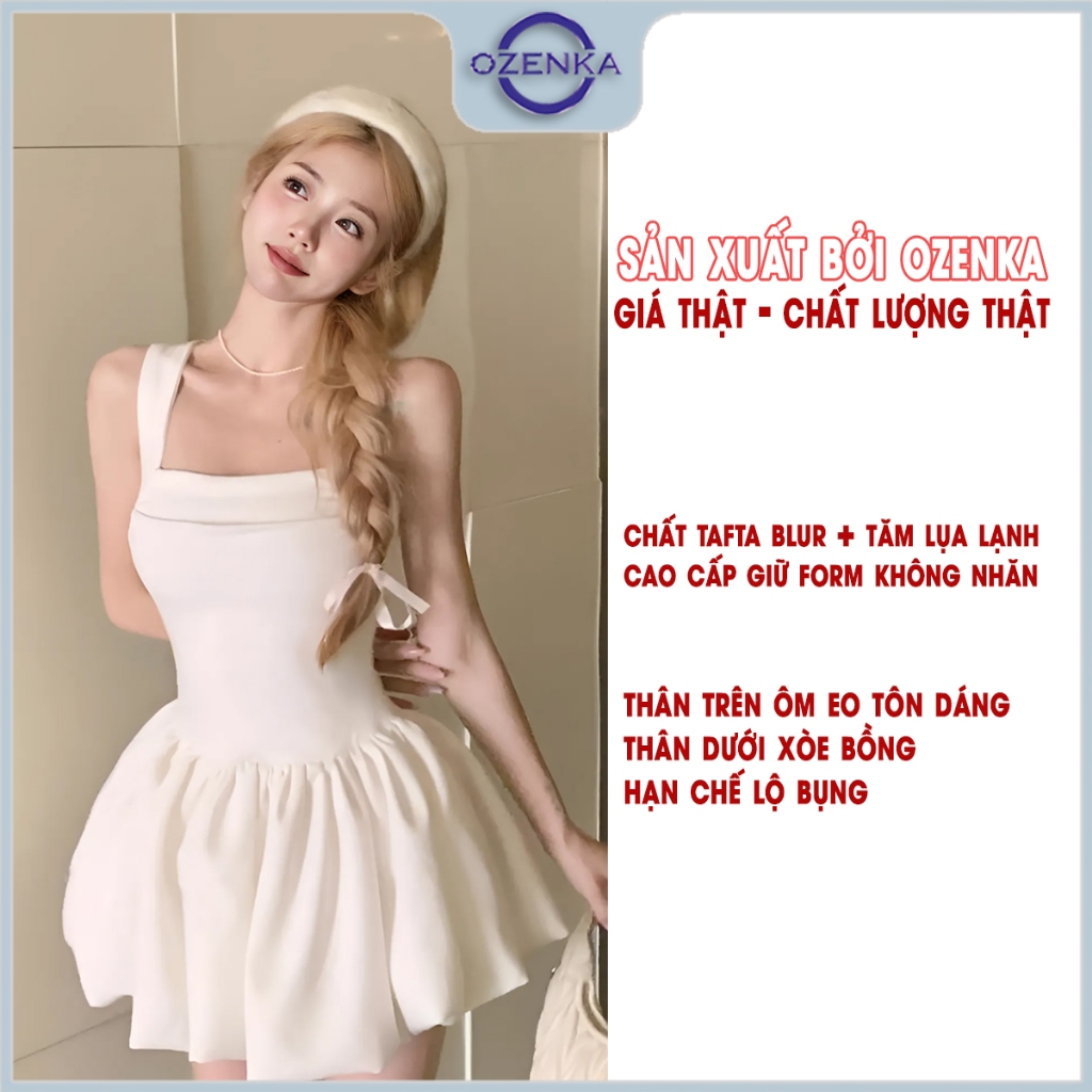 Váy bồng xòe dáng bí sang chảnh gợi cảm ozenka , đầm body ngắn kiểu hàn quốc sexy mặc đi chơi đi biển | BigBuy360 - bigbuy360.vn