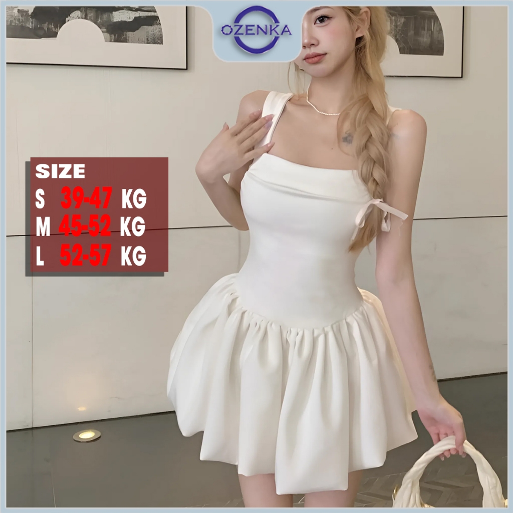 Váy bồng xòe dáng bí sang chảnh gợi cảm ozenka , đầm body ngắn kiểu hàn quốc sexy mặc đi chơi đi biển | BigBuy360 - bigbuy360.vn