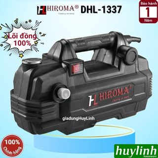Máy xịt rửa xe hiroma dhl-1337 - motor lõi đồng 100% - công suất 2200w - tặng 1 lít nước rửa xe