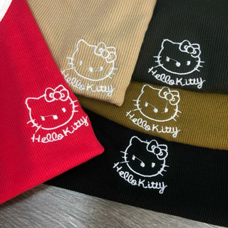 áo thun gân thêu hello kitty