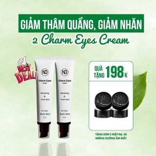  COMBO 2 Tuýp Kem Giảm Quầng Thâm Eyes Charm 15ml Tặng Kèm 2 Mặt Nạ Mắt BIOAQUA