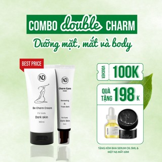 Combo 1 Tuýp Kem Giảm Thâm BeCharm 100ml & 1 Tuýp Kem Giảm Thâm Mắt Eyes Charm 15ml  