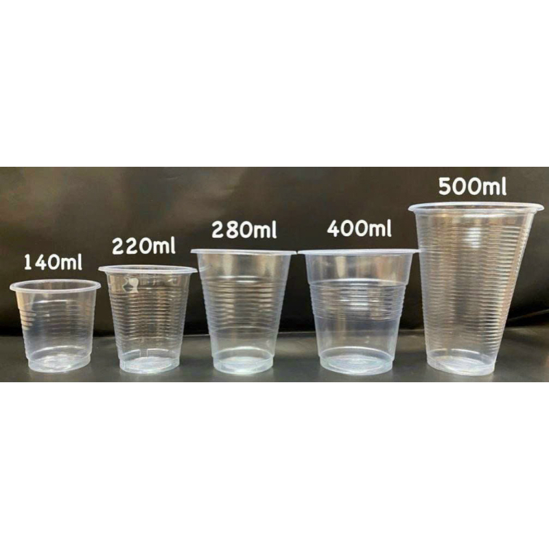 [ Lốc 50cái ] Cốc nhựa dùng 1 lần size 125ml, 220ml , 280ml, 300ml, 400ml, 500ml, 700ml