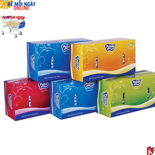 Khăn giấy lụa Pulppy 2 lớp hộp 180 tờ