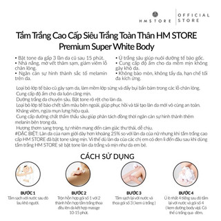 Tắm Trắng Cao Cấp Toàn Thân [HM STORE - Premium Super White Body]