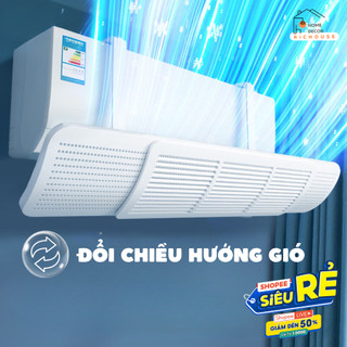 Tắm Chắn Gió Điều Cao Cấp Xoay 180 Độ 3 Cánh, Điều Chỉnh Kích Thước Tùy Ý, Tấm Chắn Máy Lạnh