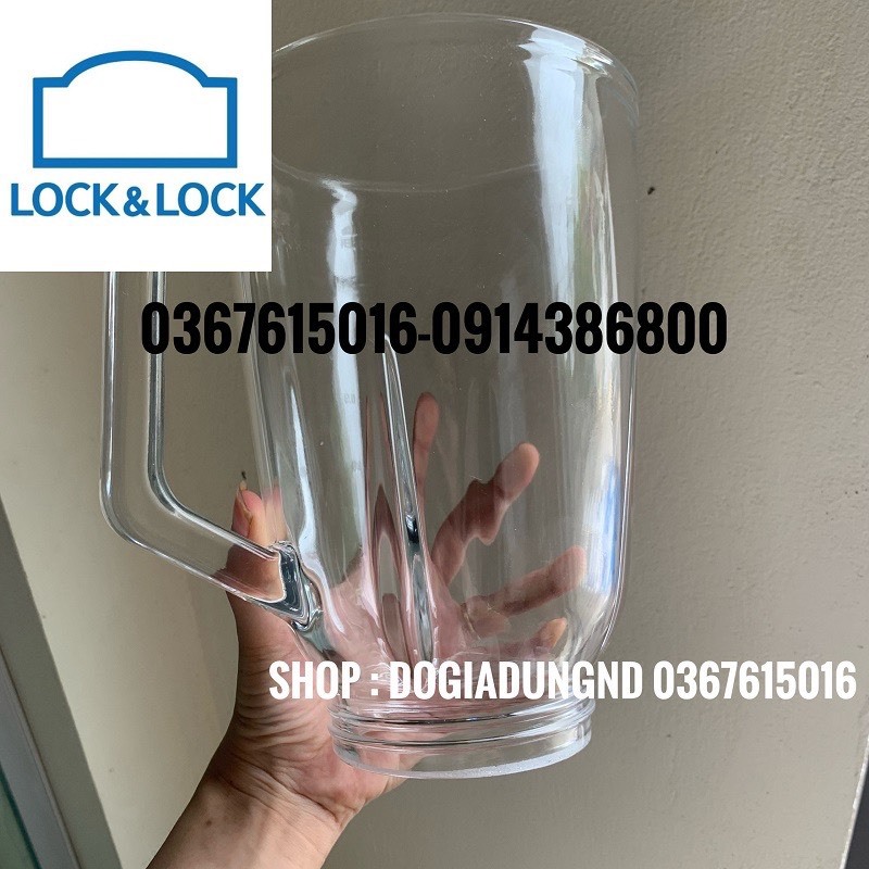 (LINH KIỆN MÁY XAY) CỐI THỦY TINH, LY THỦY TINH MÁY XAY SINH TỐ LOCK AND LOCK EJM361SLV EJM366SLV EJM376BLV