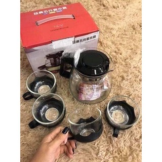 ẤM PHA TRÀ THỦY TINH LƯỚI LỌC 700ML